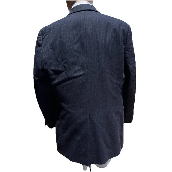 Hugo boss Hield made in‎ England Men (42) three button, navy pinstripe blazer
